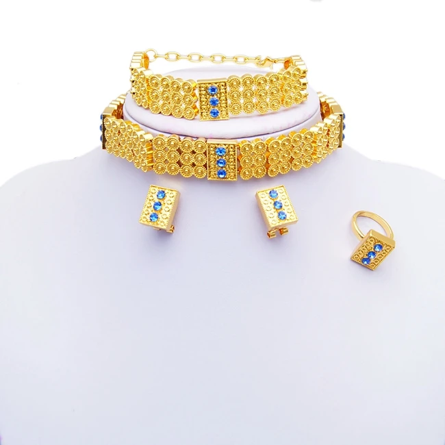 

2016 Wholesale Gold Plated African Bridal Traditional Ethiopian Wedding Jewelry Sets