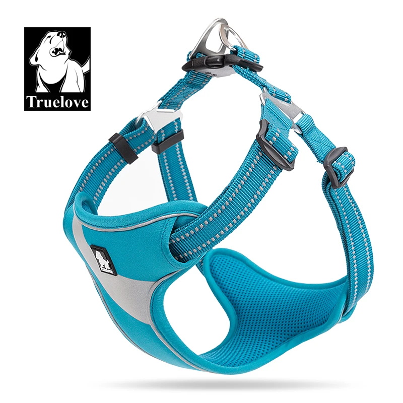 

Truelove fashion design comfortable dog harness soft adjustable light outdoor quick release pet dog harness