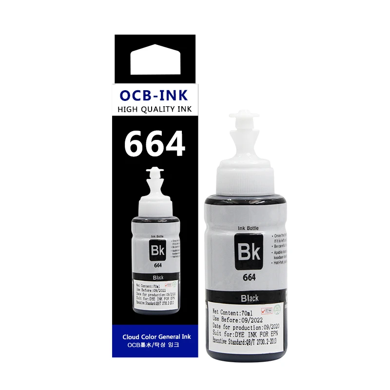 

Ocbestjet 6 Colors 70ML/Bottle 664 673 Ink Dye Ink Refill Tinta For Epson 664 672 L310 L805 L360 L363 L365 Series