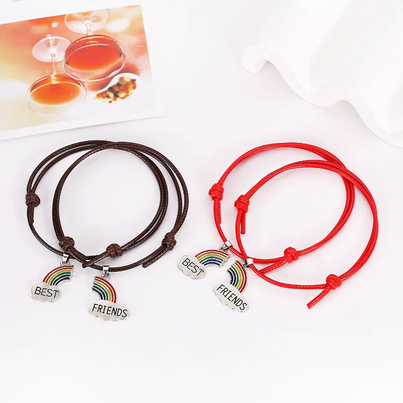 

New Fashion Colorful Pendant Couples Bracelet BT010