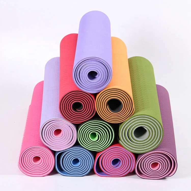 

non-toxic yoga mat, self healing cutting mat roll, cheap gymnastic mats for sale YO-049, Green, purple, earthen yellow, rose, lavender, scarlet