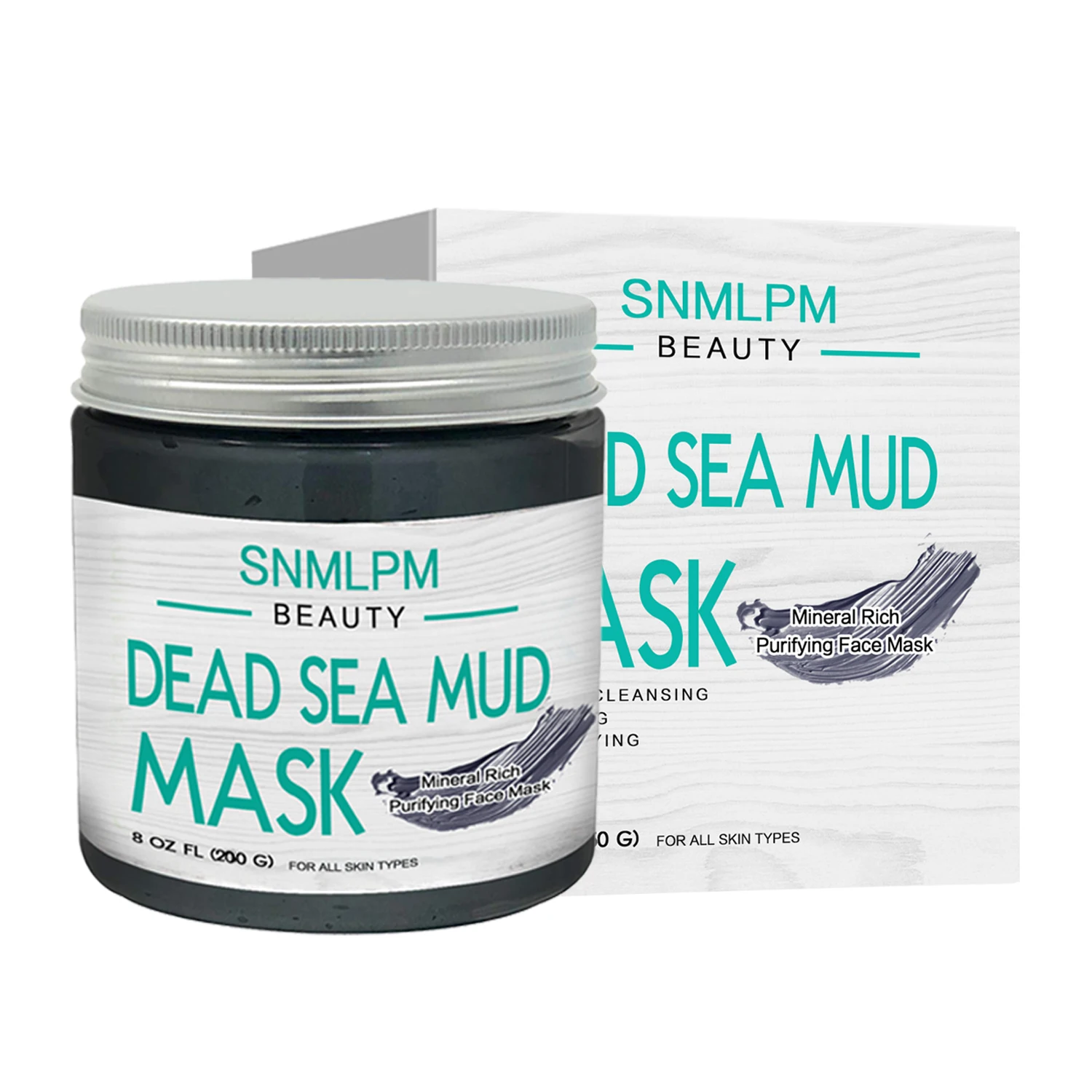 

Wholesales Dead Sea Mud Mask Mineral Rich Purifying Black Face Mask Organic Skin Care