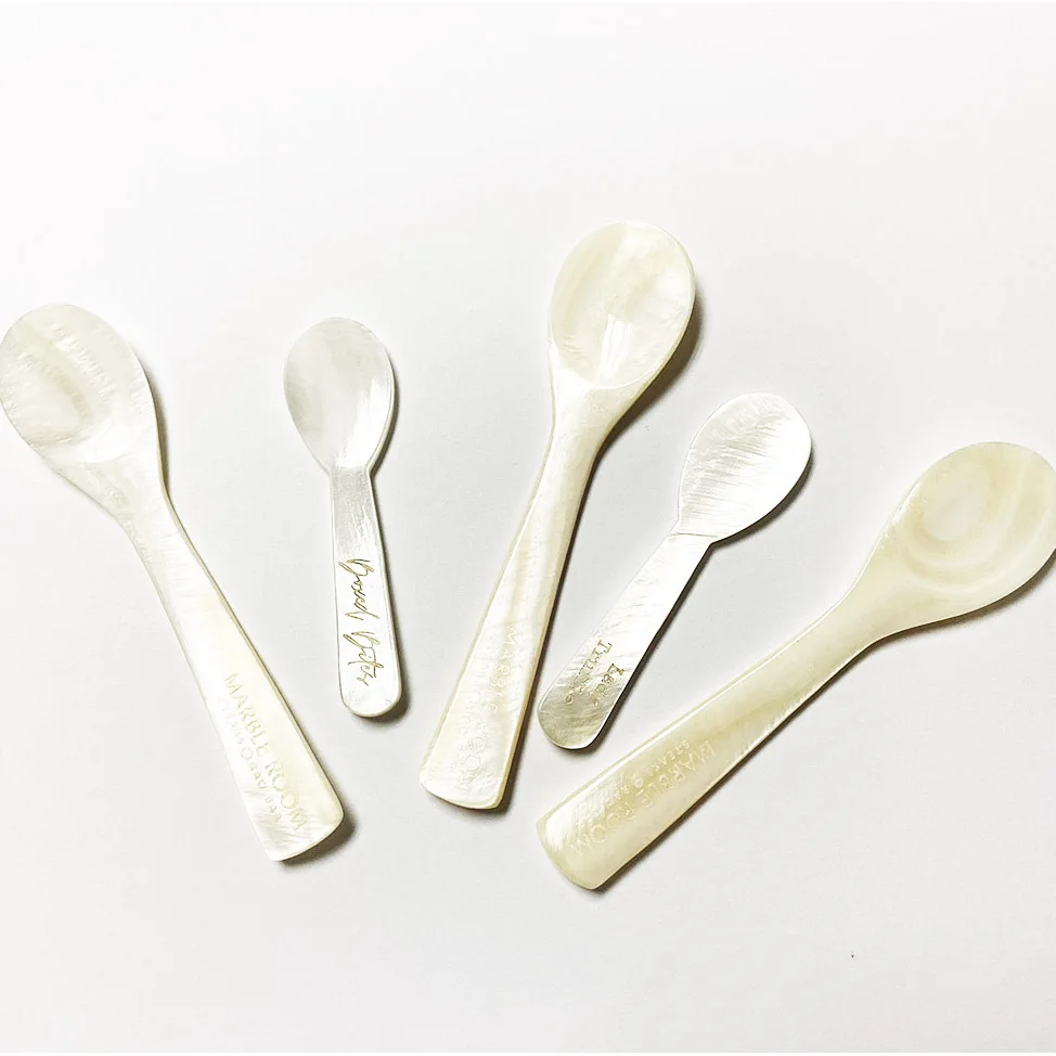 

mother of pearl shell cavier spoon