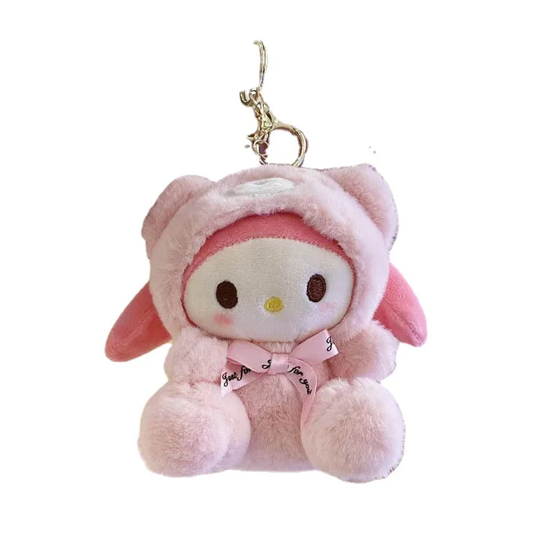 

Wholesale Baby Cute 12cm Sanrio Plush Kids Toys My Melody Kuromi Keychain Soft Plush Dolls Stuffed Animal