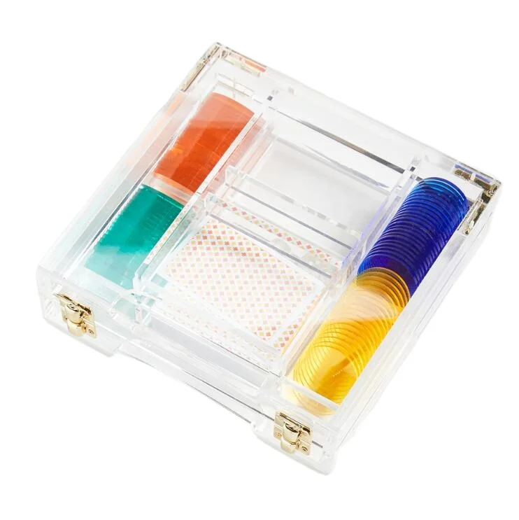 

Luxe Acrylic Lucite Poker Set, Transparent or as your required