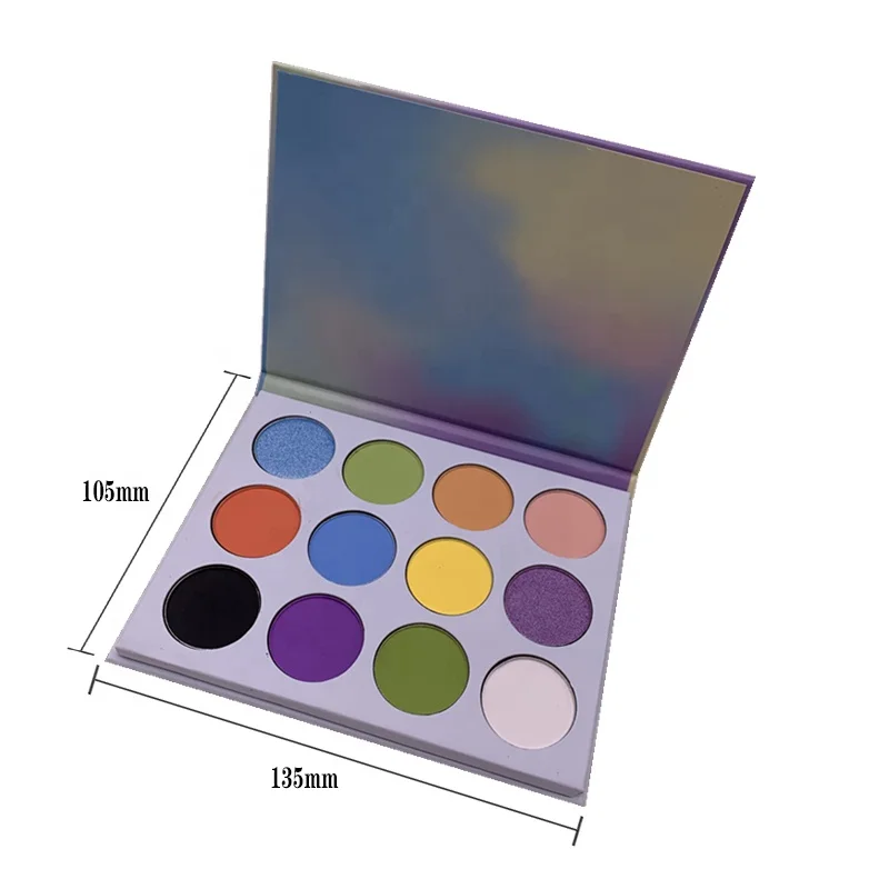 

Newest customized matte shimmer OEM 12 color eyeshadow private label eyeshadow palette