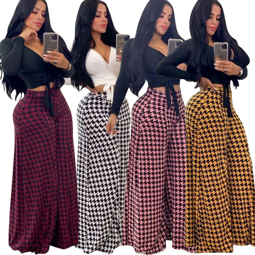 

2020 Women Clothing Cargo Pants Trousers Bodycon Women Wide Leg Office Pants