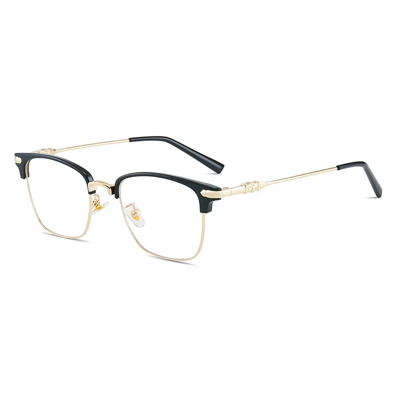 

Fashion Spectacle Tr90 Frame Eyeglasses Optical Eyewear Frames Men Glasses High Quality Half Frame Glass