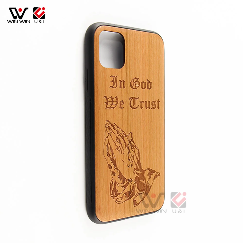 

2020 New Wooden Back Cover Case For IPhone Custom Design Bamboo Wood Phone Case For IPhone 11, Customized