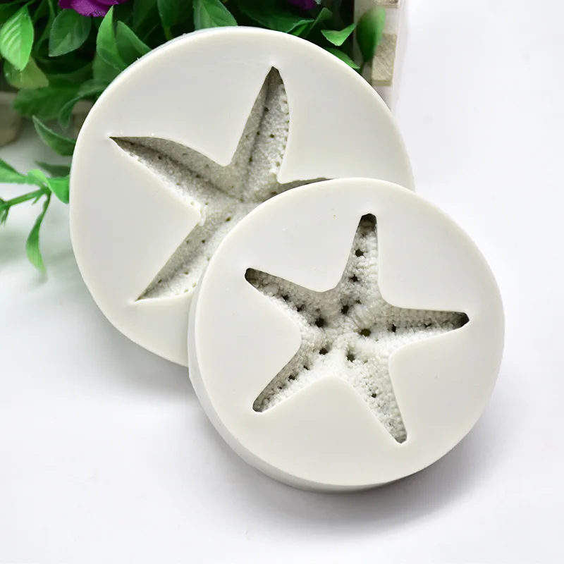 

DIY Baking Tools Size Marine Starfish Biological Mold Cake Decoration Chocolate Fudge Plaster Silicone Mold Accessories Supplies