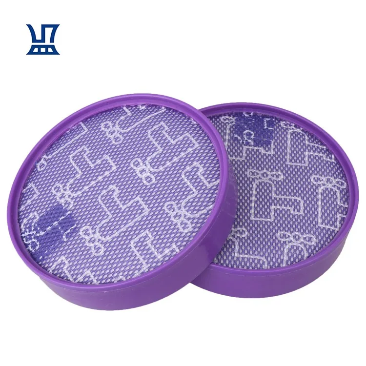 

Free Shipping 2 Pieces Washable Vacuum Cleaner Pre Post Motor Filter Replacement Part for Dyson DC25, Purple