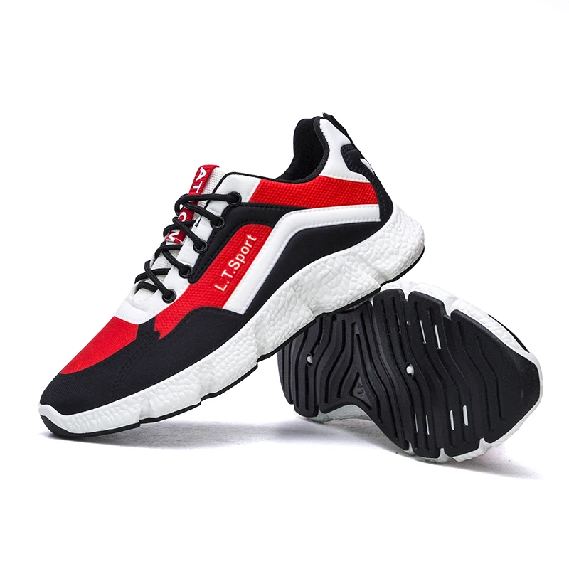 

2021 Men's Outdoor lace-up Fashion Breathable Casual Footwear, Purple, blue, red