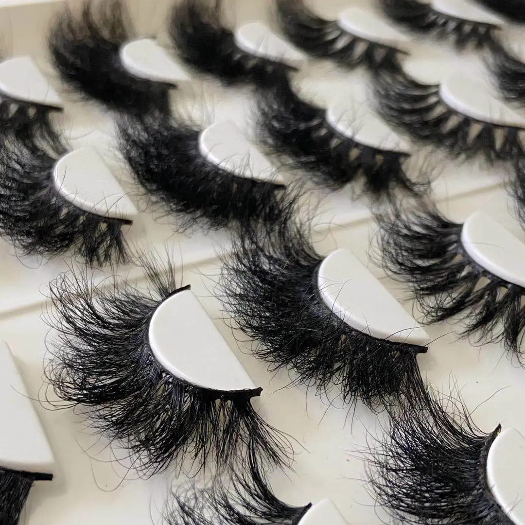 

AG092 Hybrid wholesale magnet box vendor with case fluffy lash kit 16mm 3d mink eyelashes, Black color