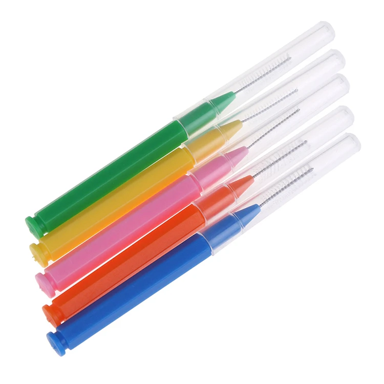 

Custom Slim Oral Interdental Cleaners Dental Interdental Brushes, Pink