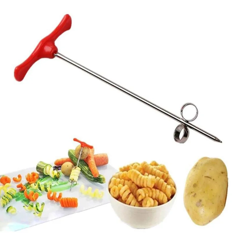 

kitchen accessories gadget Stainless Creative Scroll vegetable Cutter fruit Vegetable Spiral knife kitchen gadgets