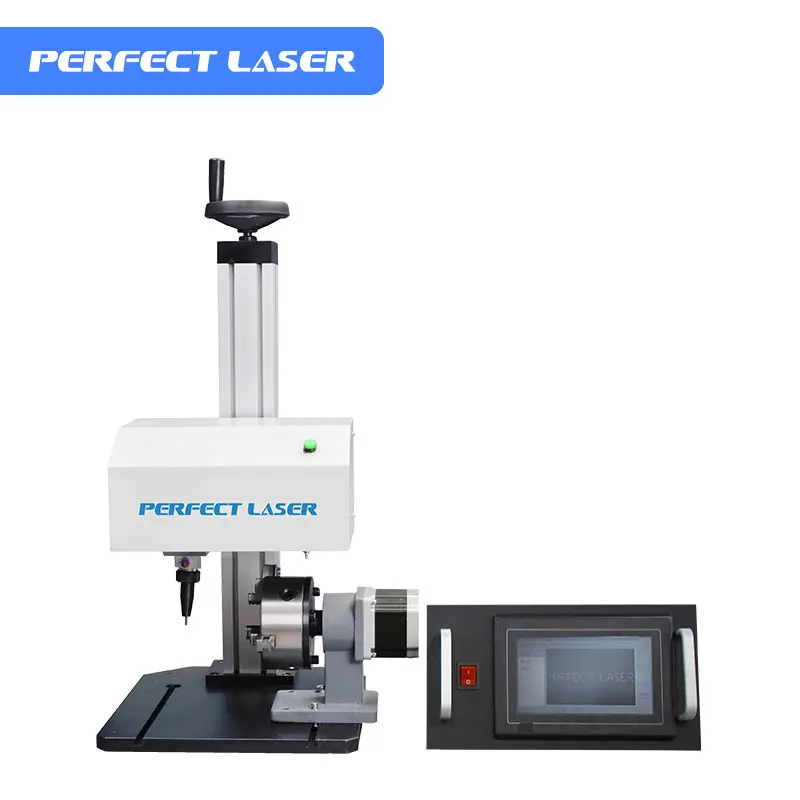 

Perfect Laser-LCD Control Imported Hard Alloy Metal and Hard Plastic Material 2D Flat 3D Rotary Dot Peen Engraving Machine