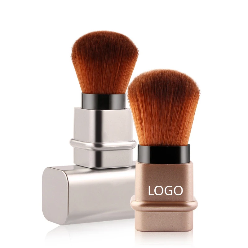 

Round Retractable Blusher Makeup BrushFace Blush Liquid Powder Foundation Brush Cosmetic Face Blending Tool