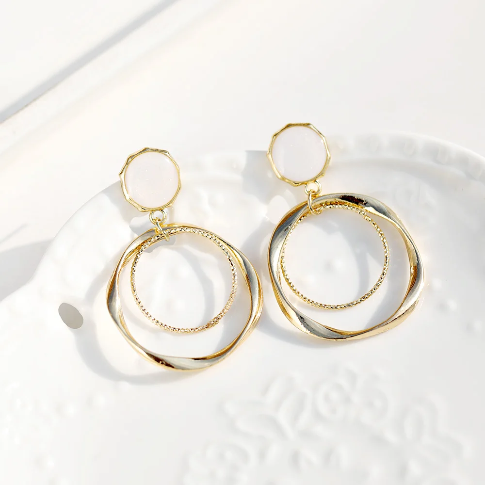 

Luxury Design Charm Women Girls Decoration Big Beautiful Gold Big Hoop Earrings