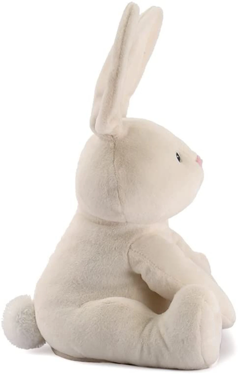 FREE SHIPPING Blue /White Brand New FLUFFY Animated Singing Plush Bunny