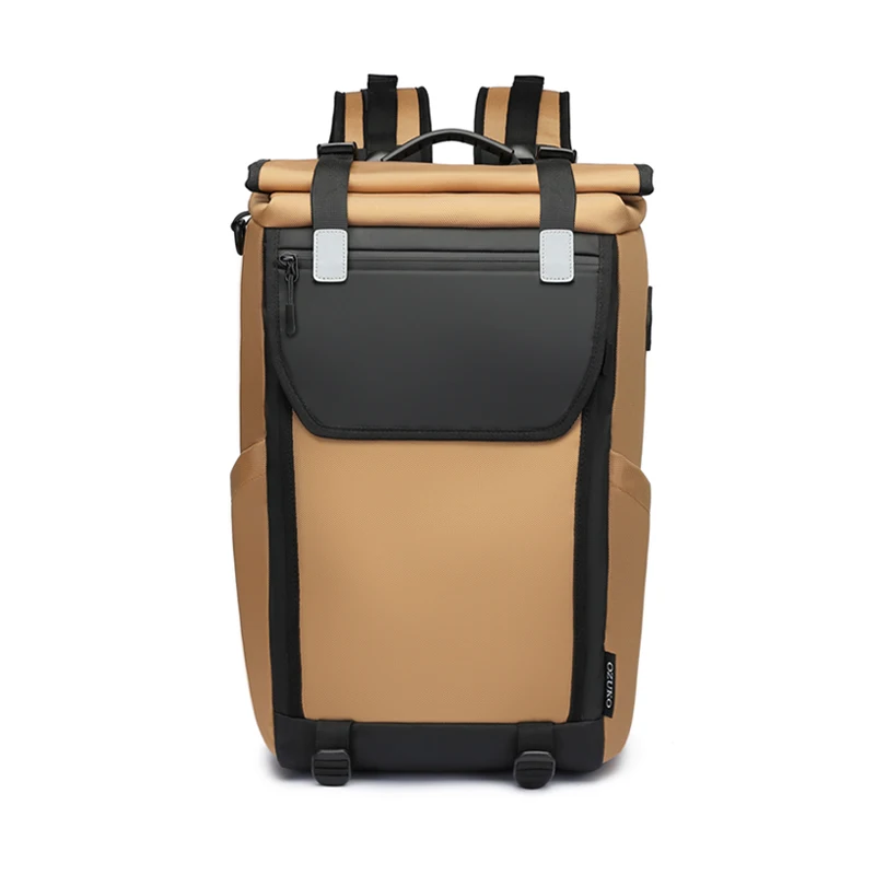 

OZUKO 2021 New Arrival Custom Backpack Usb Private Label Softback Waterproof Rucksack Business Laptop Back Packs Backpacks