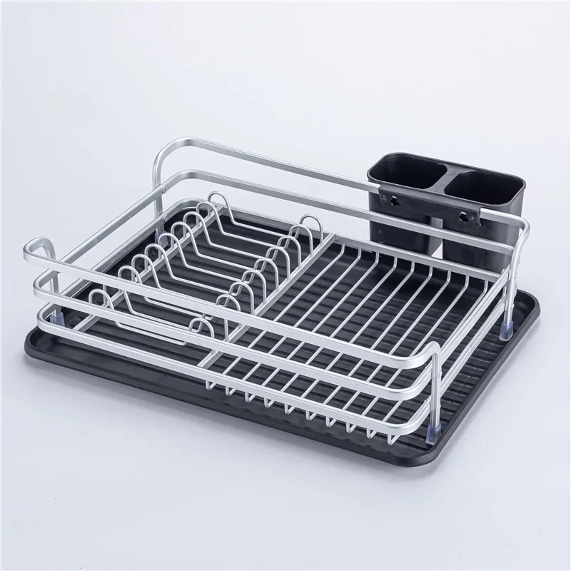 

kitchen Cutlery Drainer Chopsticks Rack Cups Holder Aluminum escurridor de plat