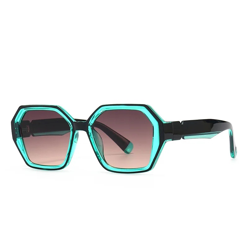 

fashion shade sunglasses 2022 wholesale personality hexagon UV400 sun glasses lunettes de soleil