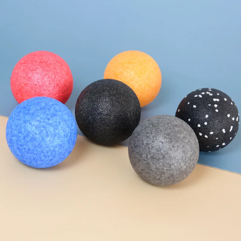 

High Quality bulk yoga oem nude Yoga Roller Lacrosse Ball EPP Peanut Massage Ball yoga ball jiqiang, As picture