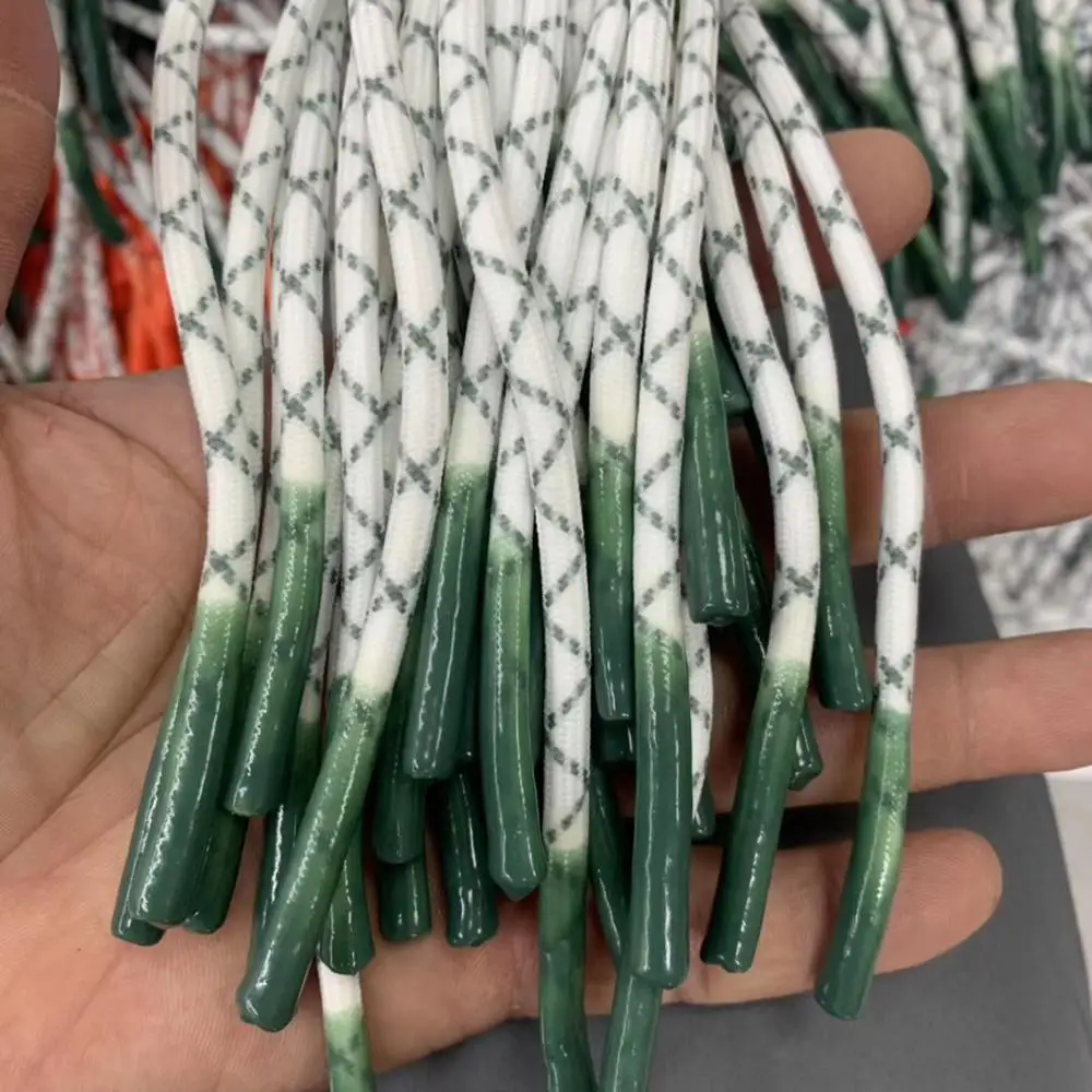 

Custom Drawcord With Silicone Tips Polyester Hoodie String Drawstring Cord Knitted Rope, Accept customized