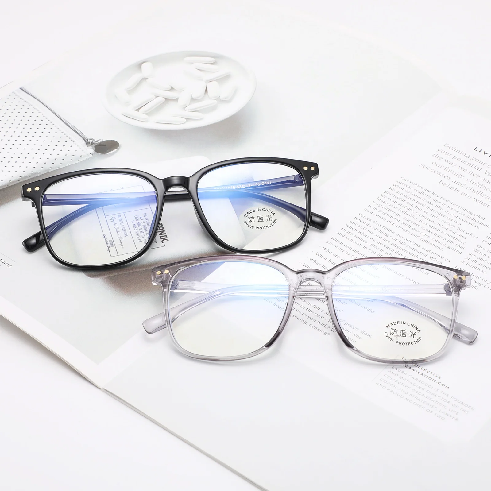 

2022 Women Fashion Blue Light Filter Computer Glasses TR90 frame Men Anti Blue Light Blocking Glasses