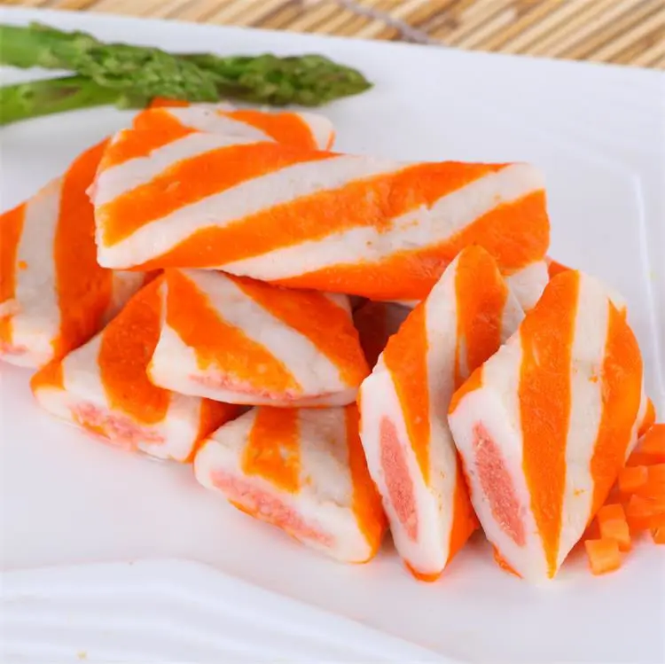 
Wholesale factory supply Sandwich Crab Flavor fish cake frozen surimi 