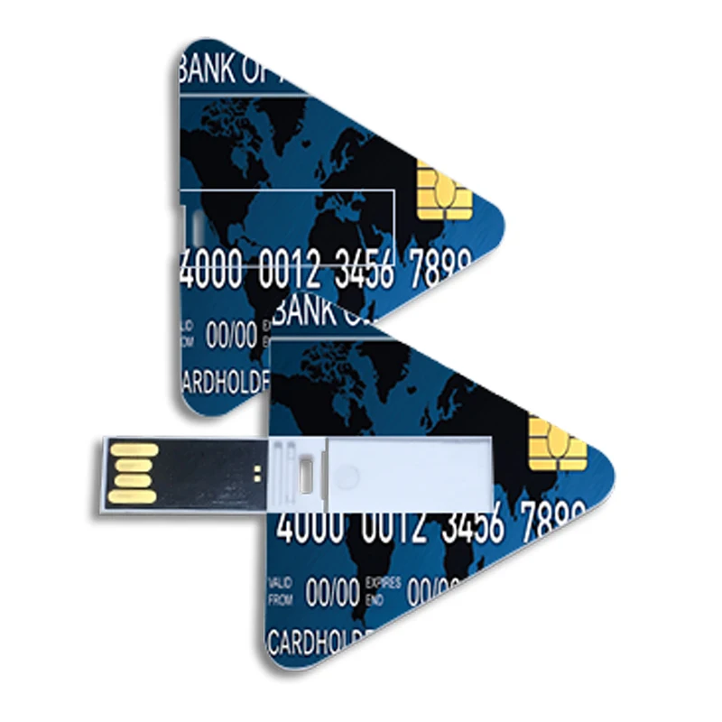 

Custom Printed Triangle Shape 16Gb Business Usb Flash Drive Card