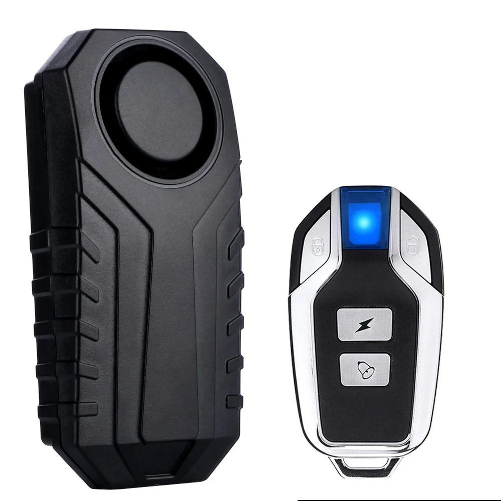

Wireless Anti-Theft Motorcycle Alarm Waterproof Bicycle Alarm Security Vibration Motion Sensor for Bike Electric Scooter