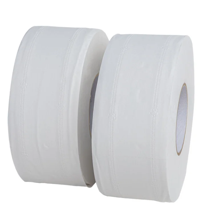 

High absorption Big toilet paper bathroom tissue rolls toilet paper soft cheapest jumbo roll toilet paper, Natural white