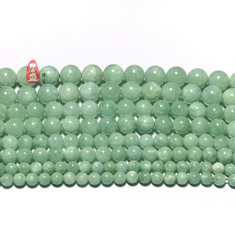 

Factory Wholesale Price Burmese Jade Jadeite Loose Gemstone Beads for DIY Bracelet Necklace, Green