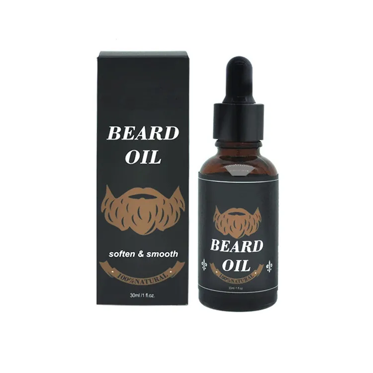 

IN STOCK Customized beard growth oil private label OEM men beard oil, Transparent