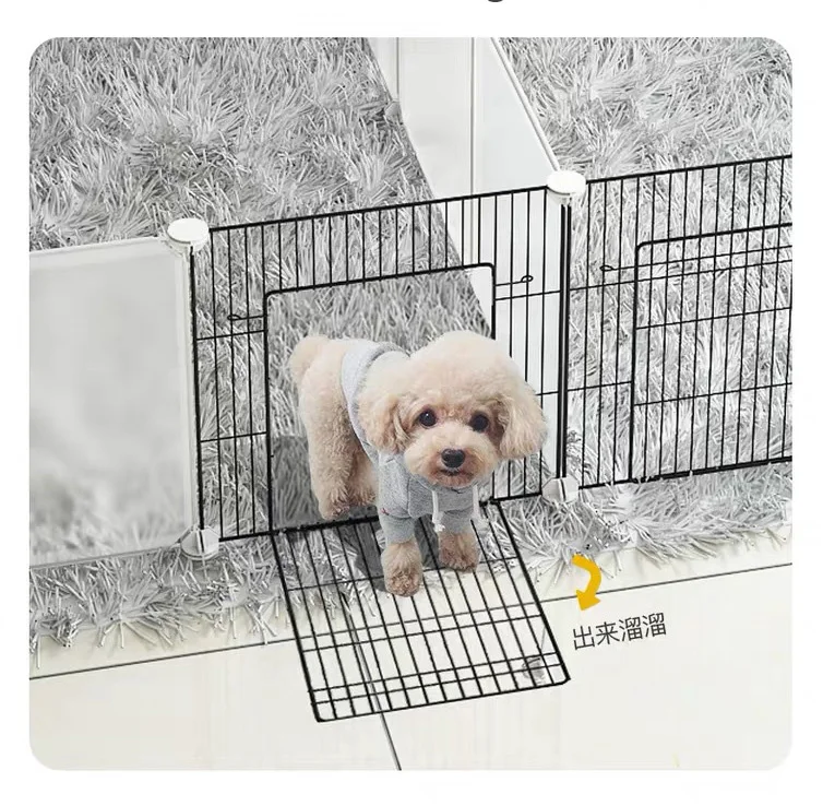 

Hot Sale Metal Fence DIY Foldable Pet Playpen Dog Kennel Training Puppy Kitten Space Rabbits Guinea Pig Cage, As picture