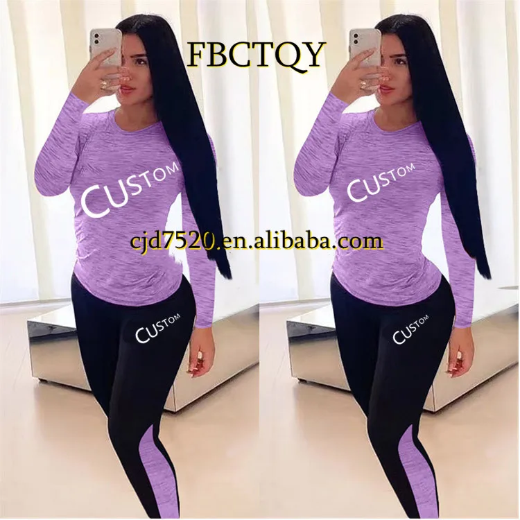 

2022 Fashion casual Women Solid Color letter pattern Two Piece Pants Set Bandage Outfits Two Piece Set Women Clothing, Picture color