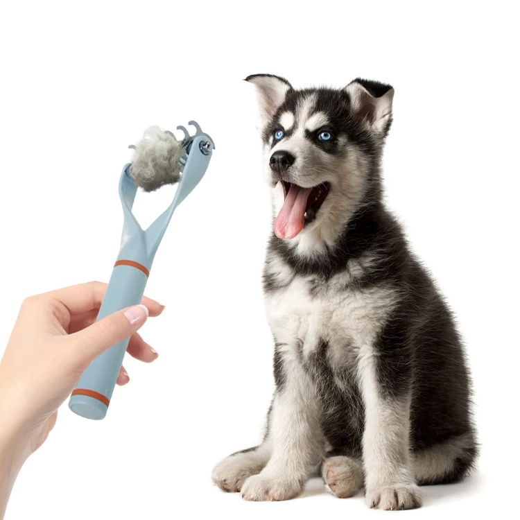 

Hot Reusable Pet Dog Cat Hair Remover Brush Open Knots and Tangles Cleansing Slicker Bath Hair Brush, Three