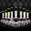 Super Bright High Low Beam 75w 35w IP68 DOT Angle Eye Auto Car Daymaker Turning Light 7 LED Headlight Conversion