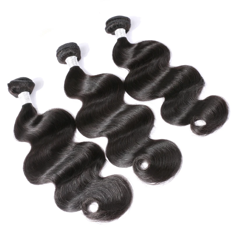 

Hot Selling Virgin Hair Unprocessed Top Quality Brazilian 3 Bundle Deals 10A Grade Body Wave With Lace Closure