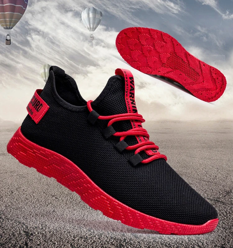 

Fashion New Designs Excellent European Style Sneakers Fly Knitted Mesh Sports Shoes For Men, Picture