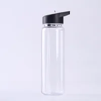

Eco-Friendly high quality 750ml bpa free gym clear tritan drinking sports water bottle PS straw water bottles