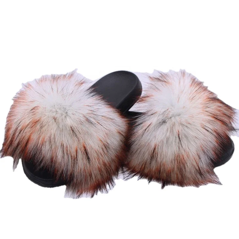 

Maomao slippers female American and American hot style plush fur house slippers manufacturer