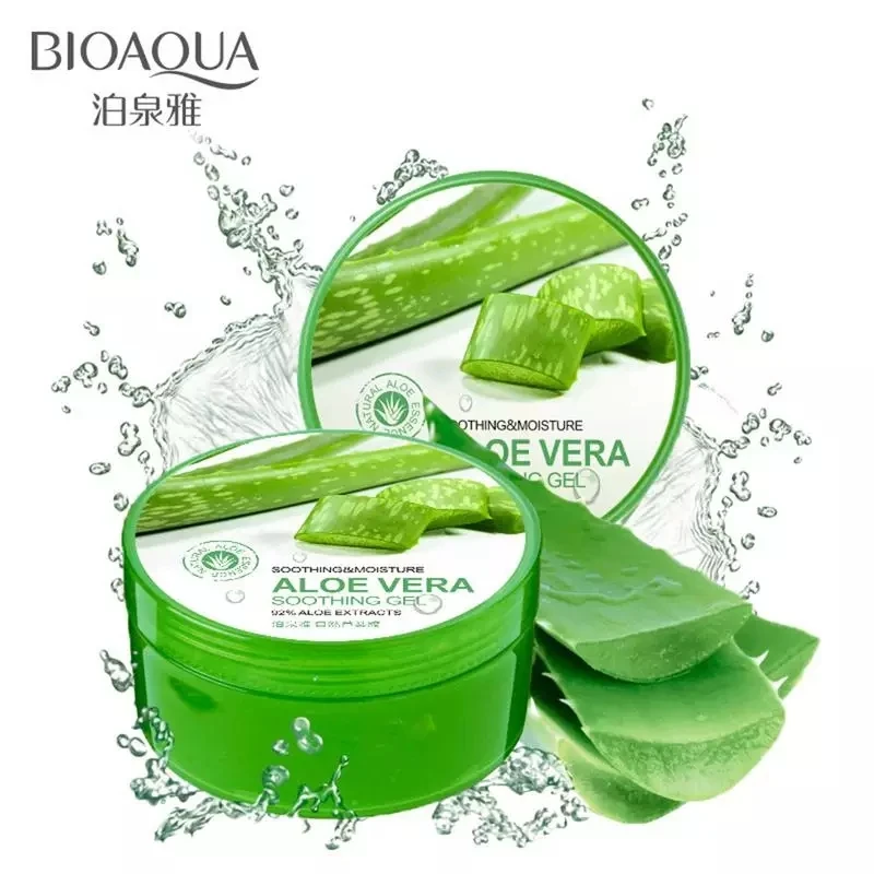 

BIOAQUA 220g Natural Aloe Vera Smooth Gel Acne Treatment Face Cream For Hydrating Moist Repair After Sun