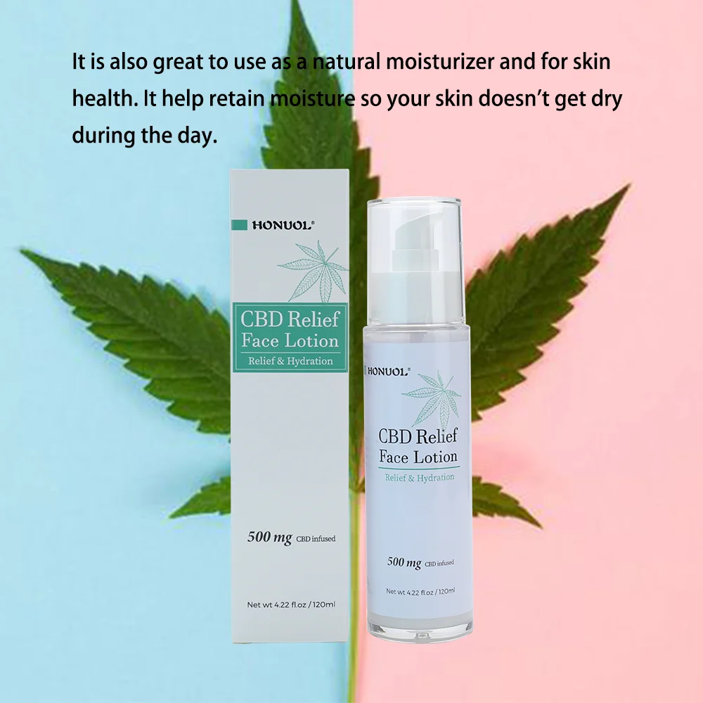 Private Label Cbd Skin Care Product Whitening Natural Relief And Hydration 500mg Hemp Cbd Face