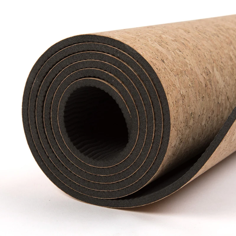 

Winter 2021 Dropshipping Custom Printing Logo Eco Friendly Cork TPE Yoga Mat
