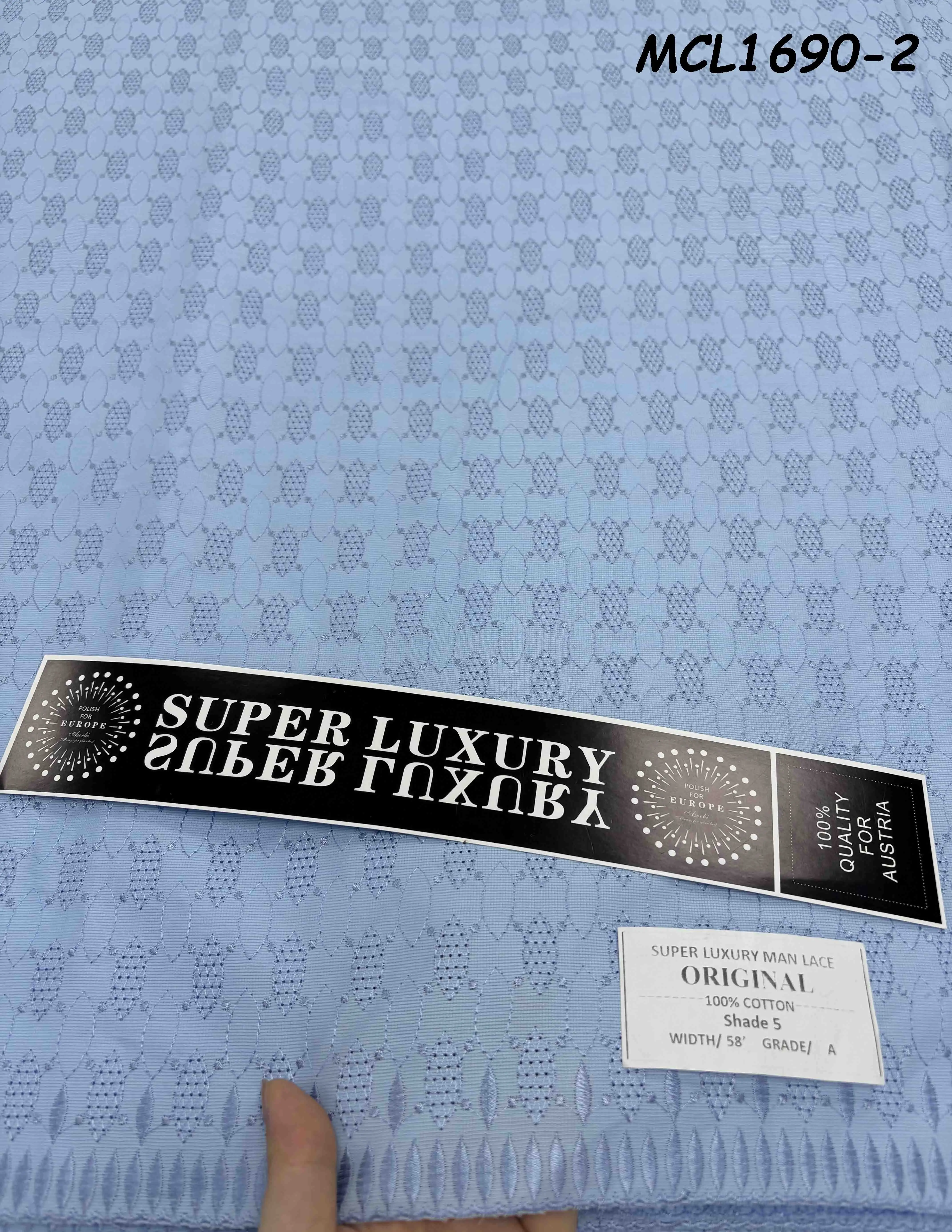 Mikemaycall New Arrival swiss Atiku Expensive and Free High Cotton Lace for Men