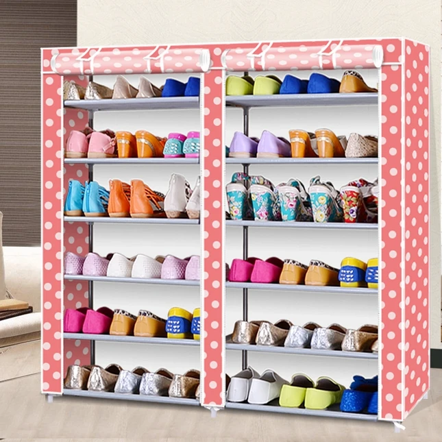 Diy Tragbare Faltung Einfache Stoff Schuh Regal Lagerung Organizer