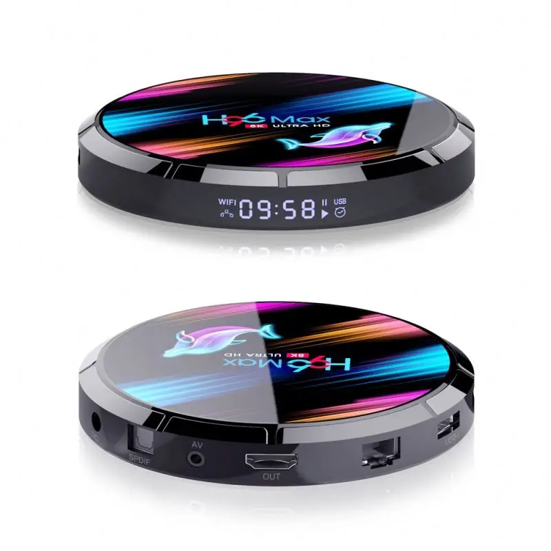 4Gb 32Gb Dual Wifi Bt4.0 8K Android Tv Box H96 Max X3 S905X3 Android 9.0 Set Top Box