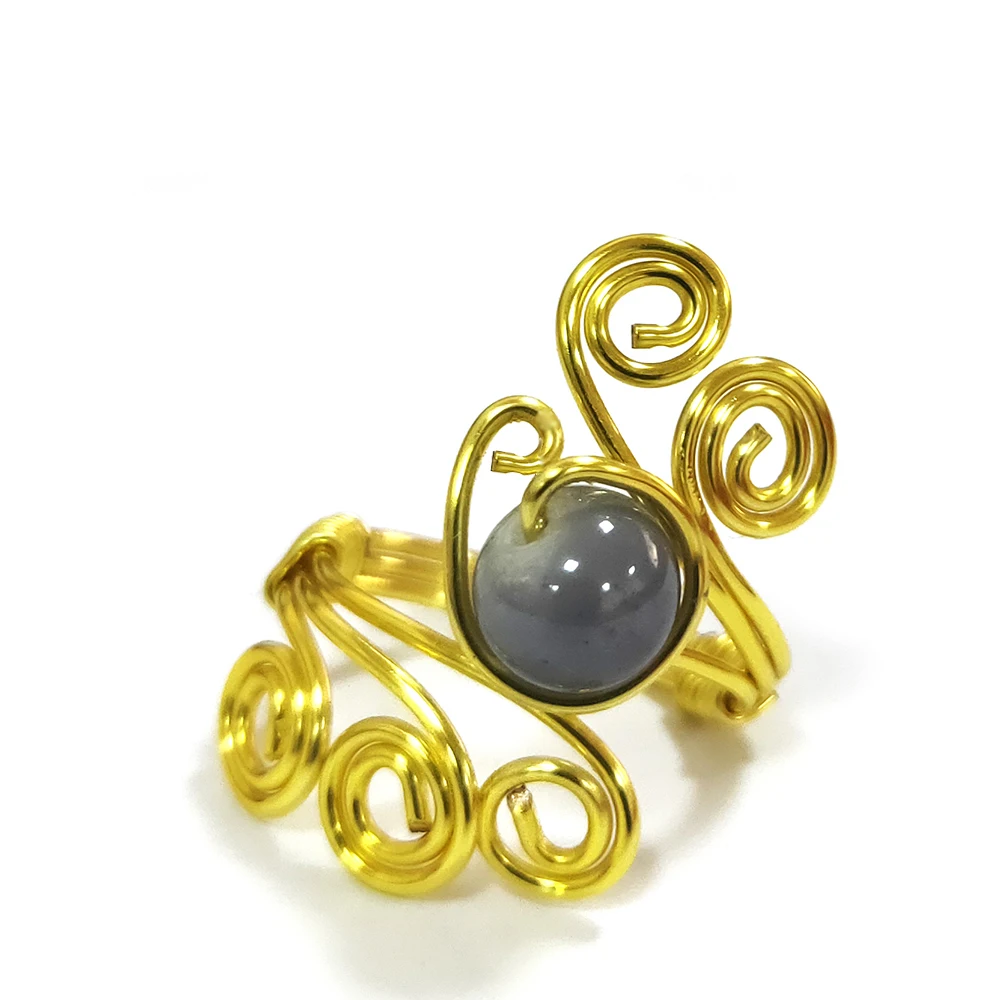 

Wire Wrapped Ring Simple Bead Rings Jewelry For Under Anniversary, Picture